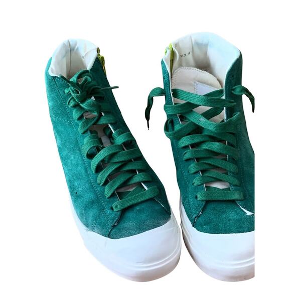Nike Blazer Mid AB Green Suede Mid 473442-300 Vintage 2011 Size 10.5 Shoes - Picture 4 of 9